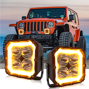 새로운 80W 5인치 LED 드라이빙 라이트 4X4 오프로드 작업 트럭 램프 화이트 DRL IP69 방수 유니버설 피팅 - Product Image 1