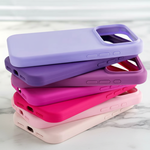 Fundas de Silicona de Color Puro para 17/16/15/14 <span class=keywords><strong>Pro</strong></span> <span class=keywords><strong>Max</strong></span> - Venta al por Mayor, Fundas de Lujo Resistentes a Impactos - Product Image 3