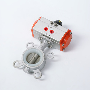 Yoshitaka Pneumatic Stainless Steel Wafer Butterfly Valve 304 Soft <b>Seal</b> For Pipeline Two Way Switch Type Room Temperature - Product Image 2