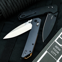 Couteau pliant KS 2038 Iridium, manche multi-matériaux, défense tactique, poche EDC, petit couteau de camping, outil, cadeau pour homme