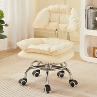 Chaise de salle à manger convertible et réglable en métal, rembourrée en éponge, de style moderne et contemporain, pour la maison, le bureau, l'hôtel, le bar et le salon