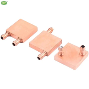 Bloc de refroidissement à eau en cuivre pour refroidisseur <span class=keywords><strong>TEC</strong></span> Peltier, plaque froide liquide pour CPU GPU 40x40mm, dissipateur thermique - Product Image 5