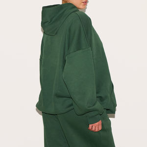 Sweat-shirt à capuche d'hiver KingSen 100% coton, personnalisé, respirant, surdimensionné, unisexe, en molleton français, doux, épais, brodé - Product Image 5