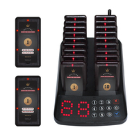 Système d'appel de restaurant par vibration, buzzer et clignotement - Solution efficace pour l'appel en file d'attente dans les services de restauration très fréquentés