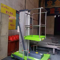 Ascenseur mobile en alliage d'aluminium, plate-forme de levage hydraulique électrique, petit intérieur à haute altitude