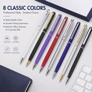 Bolígrafo Clásico de Metal Personalizado para Oficina y Hotel, Escritura de 1.0 mm para Firmas de Recepción e Impresión de Logotipos - Product Image 2