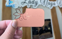 Cartes-cadeaux en métal de luxe en acier inoxydable Vip avec miroir doré
