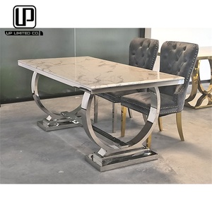 Mesa de Comedor Circular de Mármol de Lujo de Alta Calidad, Estilo Italiano, Diseño Más Popular, Suministro de Fábrica - Product Image 5