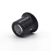 Loupe en verre 5X 10X pour la réparation de montres et bijoux, noire, livraison directe
