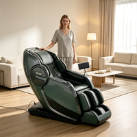 Fauteuil de massage corporel complet avec thérapie de chaleur profonde et style classique stable, en cuir résistant au froid, bien-être quotidien