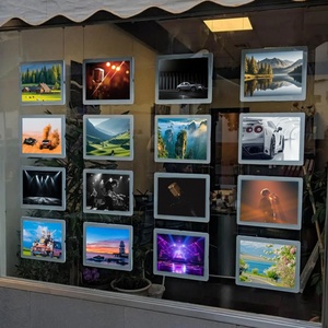 Crystal Lightbox Real Estate Led <b>Light</b> Pocket Hanging Frame Photo Backlit Led <b>Panel</b> <b>Light</b> Box - Product Image 1
