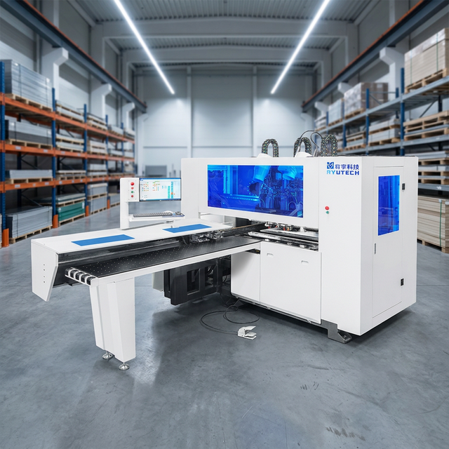 Complete Six Sided Drilling Machine Solution for Cabinet Factory with CNC Router Function and Accurate Panel Processing
