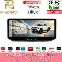 Navigation automobile Android à double écran 12,3 pouces RoadNavi pour Toyota Hilux 2025-2026, lecteur multimédia, tableau de bord, CarPlay sans fil, GPS