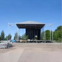 Soporte de Lámpara Decorativo Personalizable, Estructura de Techo, Soporte de Exhibición Portátil de Aluminio para Conciertos al Aire Libre