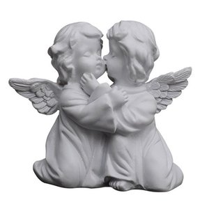 Venta al por mayor sin pintar sopa de cerámica de figuras del ángel - Product Image 2
