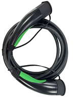 Câble de chargeur de voiture électrique 32A 3 phases Type2 à Type2 câble d'extension 22KW type2