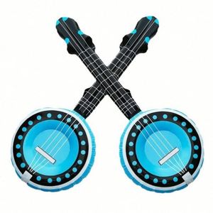 Ensemble de microphones de guitare gonflables en PVC écologique - Accessoires de fête musicaux amusants avec impression sérigraphique pour cadeaux promotionnels et scène - Product Image 4