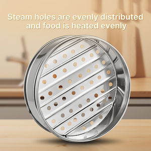 Cuiseur vapeur perforé en acier inoxydable Ustensiles de cuisine chinois essentiels Vaisselle Ustensiles de cuisine Outils et ustensiles pour la maison et la cuisine - Product Image 4