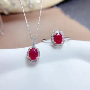 High Quality Indian Kundan 925 Sterling Silver Natural Ruby Jewelry Sets In Bulk Wholesale