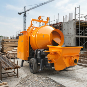 Pompe à béton diesel et électrique d'occasion sur remorque, capacité 18 m³/h, productivité 2 m³/h, transport vertical 150 m - Product Image 2
