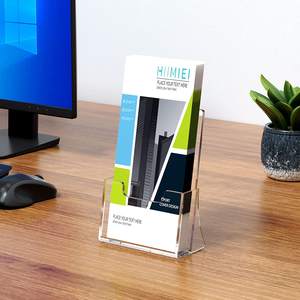 Custom A4 A5 <span class=keywords><strong>A6</strong></span> ברור אקריליק שולחן עבודה מגזין חוברת עלון כרטיס מחזיק - Product Image 3