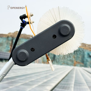 Machine de nettoyage de panneaux solaires avec brosses rotatives, largeur de nettoyage de 60 cm, <span class=keywords><strong>moteur</strong></span> de 150 W, débit d'eau de 22 L/min, vitesse de 700 tr/min pour panneaux - Product Image 3