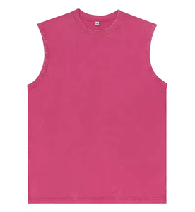 Camiseta sin Mangas Estilo Vintage de 230g, Suave, Cómoda, Corte Holgado, Ropa Casual, Playa, Deportes - Product Image 4