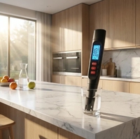 Testeur numérique de qualité de l'eau 7-en-1 |   Moniteur de pH, TDS, EC, salinité, S.G, ORP et température, pH-mètre portable de type stylo, étanche
