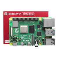 Placa de Desarrollo Raspberry Pi 4 4B de Alta Calidad, 2GB/4GB/8GB, para Programación