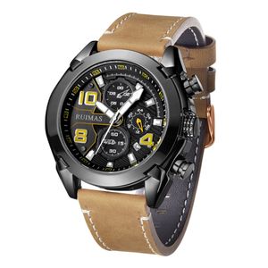Reloj Ruimas montres-bracelets de luxe en cuir de qualité pour hommes mode noir pour hommes <span class=keywords><strong>montre</strong></span>-bracelet en gros lumineux <span class=keywords><strong>montre</strong></span> de <span class=keywords><strong>force</strong></span> marine - Product Image 2