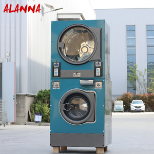 12kg 15kg 20kg 25kg Hotel Comercial Lavadora Equipo de lavandería Lavadora y secadora apilable que funciona con monedas - Product Image 4