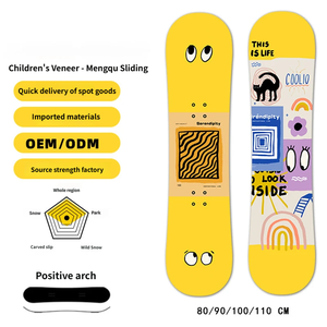 Tabla de Snowboard Infantil Versátil y Ecológica Más Vendida, Núcleo de Madera de Álamo, Reforzada con Fibra de Vidrio, Esquí Positivo para Todo Tipo de Terreno - Product Image 2