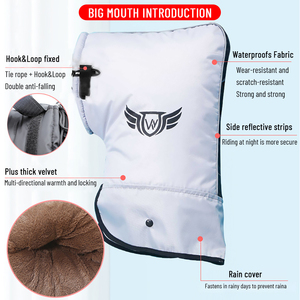 <span class=keywords><strong>Gants</strong></span> de Protection du Guidon pour Moto <span class=keywords><strong>Scooter</strong></span> Vélo Coupe-Vent Imperméable Hiver Garder <span class=keywords><strong>Chaud</strong></span> - Product Image 3