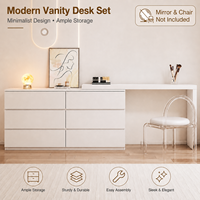 Meuble de maquillage en bois pour chambre principale, design télescopique et rotatif, table de maquillage moderne et écologique pour chambre à coucher