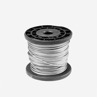 Hot Selling 7x7 Edelstahl Ss Drahtseil 1mm 2mm 3mm 4mm 5mm PVC-beschichtetes Drahtseil Flugzeug kabel Metallseil