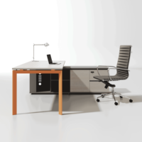 Bureau de direction simple et moderne, mobilier de bureau, table de bureau individuelle et combinaison de chaise