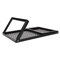 Grille de barbecue, grille de feu de camp, grille en acier inoxydable, filet en maille métallique, hauteur réglable, gril à charbon en acier