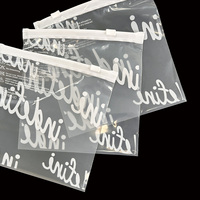 Sacs en plastique avec fermeture éclair PE, sacs refermables transparents avec fermeture à glissière, pochettes en plastique personnalisées avec logo pour l'emballage de vêtements et d'articles de petite taille