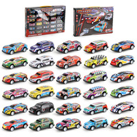 Voiture moulée sous pression 30 pièces, combinaison puzzle 1:72 inertie pull-back voiture jouet course simulation sport alliage voiture modèle