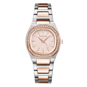 Orologio <span class=keywords><strong>da</strong></span> Donna al Quarzo Personalizzato OEM ODM di Buona Qualità, Quadrato, in Acciaio Inossidabile, Impermeabile, Semplice, Analogico - Product Image 1