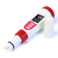 Stylo de qualité de l'eau pH-mètre numérique étanche multifonctionnel Tds Meter Ec Meter ou Salinity Meter Détecteur de température