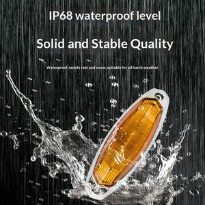 Nouvelles feux <span class=keywords><strong>de</strong></span> <span class=keywords><strong>position</strong></span> latéraux LED 12V IP68 chromés en forme d'olive pour camions, clignotants <span class=keywords><strong>de</strong></span> frein pour remorques et fourgonnettes - Vente en gros - Product Image 3