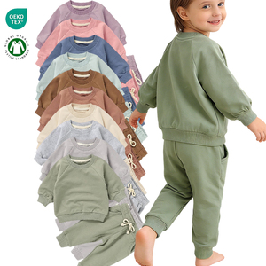 Conjunto <span class=keywords><strong>de</strong></span> Sudadera <span class=keywords><strong>de</strong></span> Felpa Francesa y Pantalones <span class=keywords><strong>de</strong></span> Manga Larga <span class=keywords><strong>de</strong></span> Algodón Orgánico para Bebé al por Mayor - Product Image 1