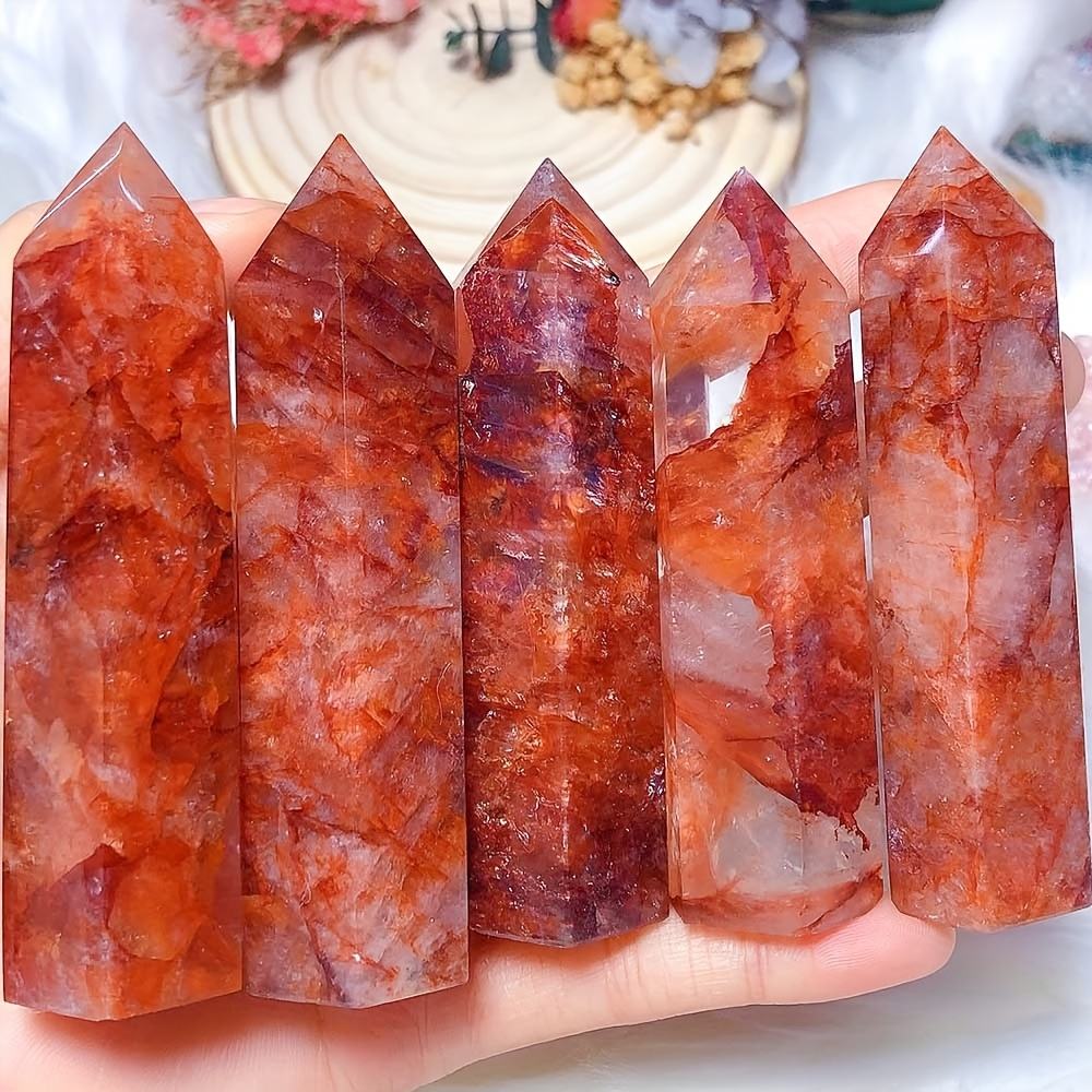 Red Fire Quartz Tower