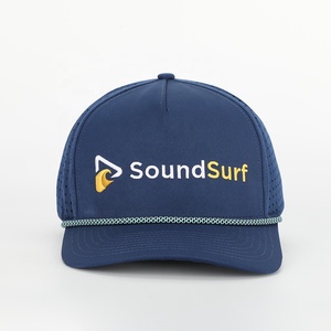 Oem Hoge Kwaliteit Groothandel Custom 5 Panel Sport Touw Polyester Baseballcap Lasergesneden Gat <span class=keywords><strong>Golf</strong></span> Dad Hoed Borduurwerk Logo Gorras - Product Image 2