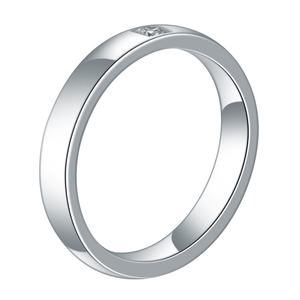 Anillo de Compromiso MSR-515 PT950, Anillo Solitario con Diamante, Anillo con Diamante Redondo Cultivado en Laboratorio - Product Image 2