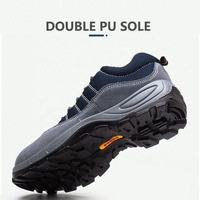 JIANKUN JK-8167 Zapatillas Deportivas Unisex Antiestáticas de Gamuza de Corte Bajo Blancas, Botas de Seguridad Industrial con Puntera Antipinchazos para Uso en Fábrica