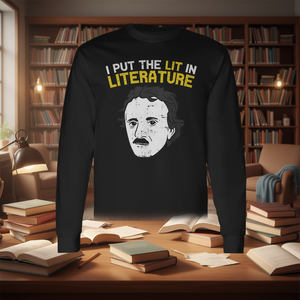 Camiseta de manga larga Lit In Literature para lectores, profesores y bibliotecarios - Product Image 3