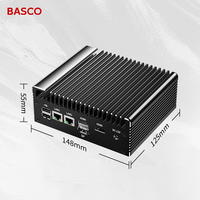 Mini PC Industrial Integrado Sin Ventilador Intel N150/N100 para Escritorio, 32 GB de RAM, CPU, Windows 10/11/Linux para Automatización Industrial