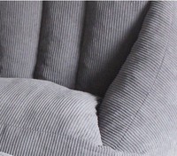 Fauteuil en velours côtelé avec petite éponge intégrée, canapé pouf compressé sous vide, canapé paresseux en tissu avec éponge pour la maison